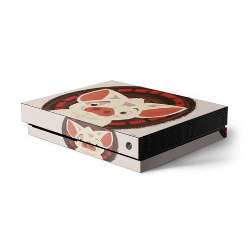 Disney Moana Pua Close Up Xbox One X Console Skin