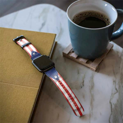Puerto Rico Flag Apple Watch Band 42-44mm