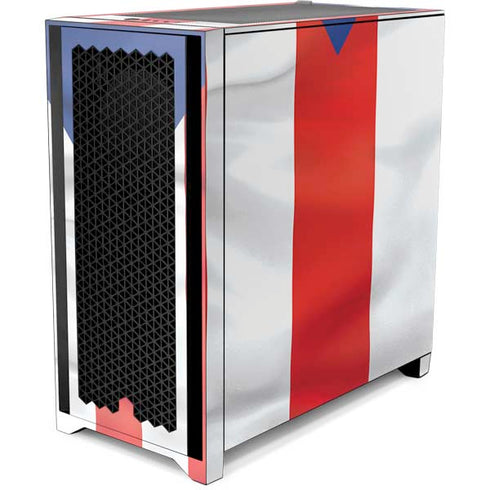 Puerto Rico Flag Corsair 4000D Tempered Glass Mid-Tower ATX Case Skin