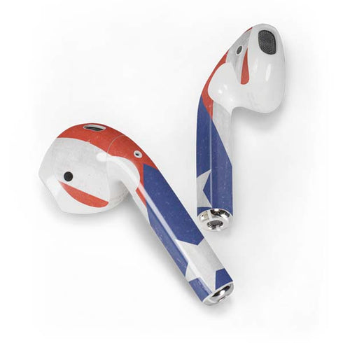 Puerto Rico Flag Distressed Apple AirPods Skin