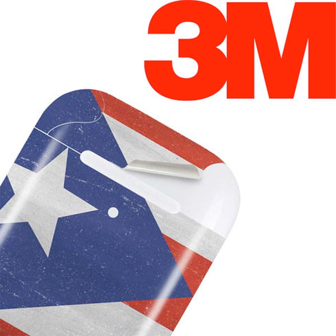 Puerto Rico Flag Distressed Apple AirPods Skin