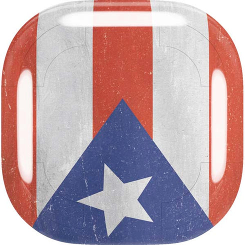 Puerto Rico Flag Distressed Galaxy Buds Live Skin