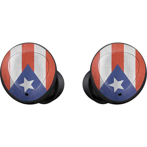 Puerto Rico Flag Distressed Galaxy Buds Skin