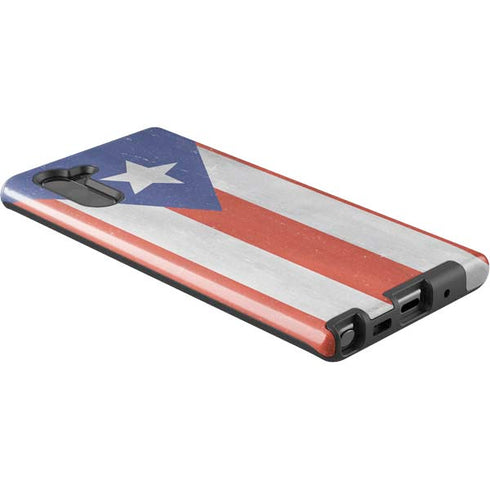 Puerto Rico Flag Distressed Galaxy Note 10 Pro Case