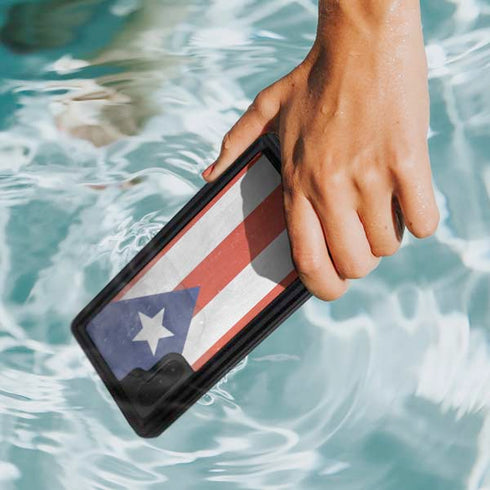 Puerto Rico Flag Distressed Galaxy Note 10 Waterproof Case