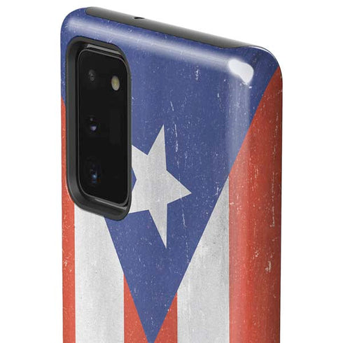 Puerto Rico Flag Distressed Galaxy Note20 5G Pro Case