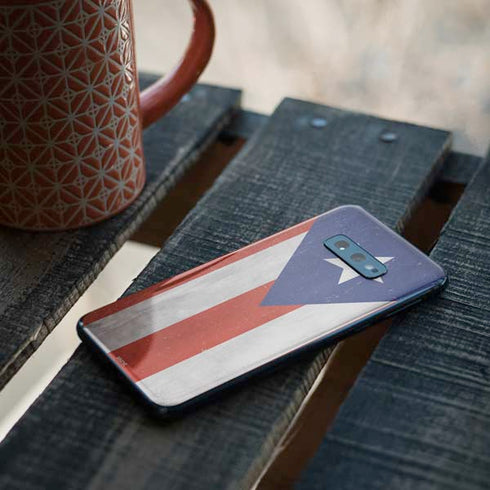Puerto Rico Flag Distressed Galaxy S10e Skin