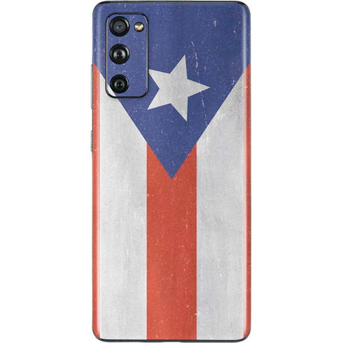 Puerto Rico Flag Distressed Galaxy S20 Fan Edition Skin