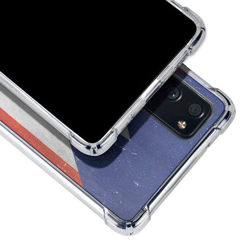 Puerto Rico Flag Distressed Galaxy S20 FE Clear Case