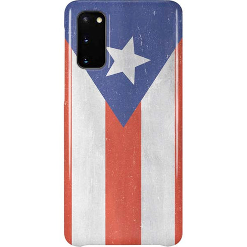 Puerto Rico Flag Distressed Galaxy S20 Lite Case
