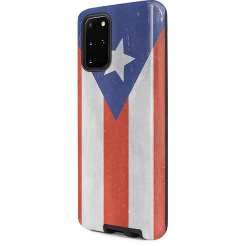 Puerto Rico Flag Distressed Galaxy S20 Plus Pro Case