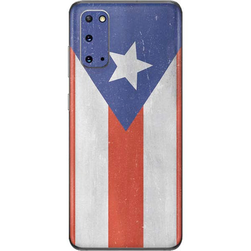 Puerto Rico Flag Distressed Galaxy S20 Skin