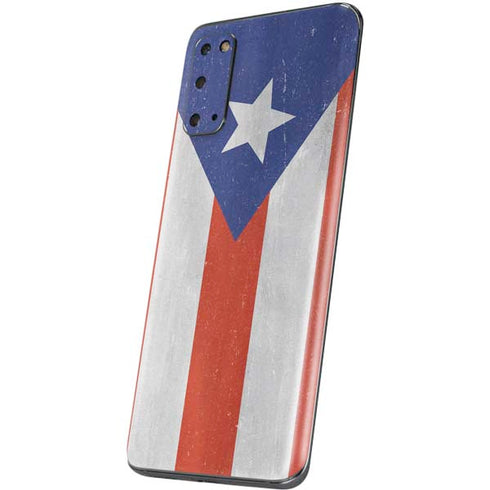 Puerto Rico Flag Distressed Galaxy S20 Skin