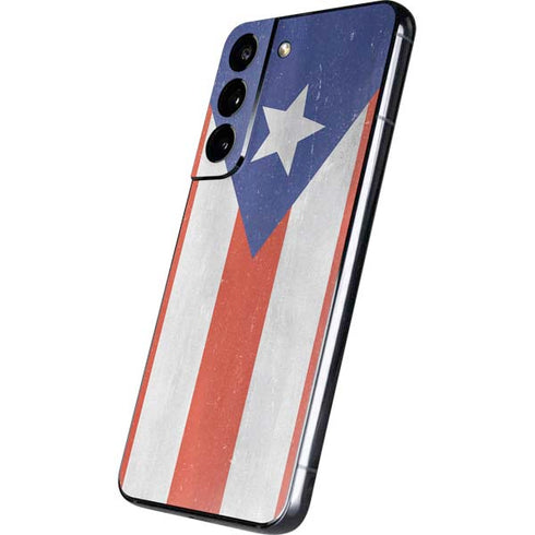 Puerto Rico Flag Distressed Galaxy S22 Skin