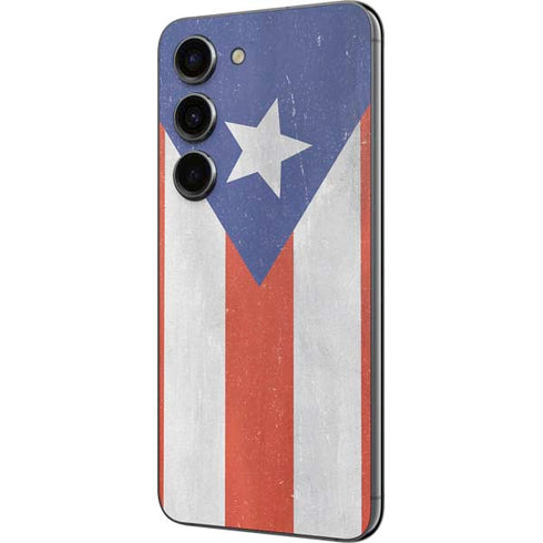 Puerto Rico Flag Distressed Galaxy S23 Skin