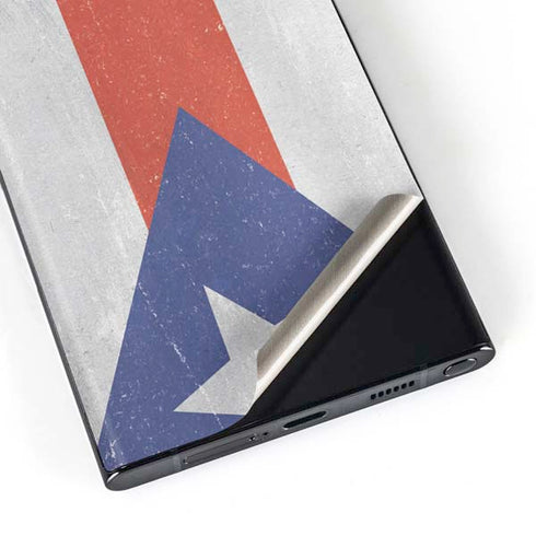 Puerto Rico Flag Distressed Galaxy S23 Ultra Skin