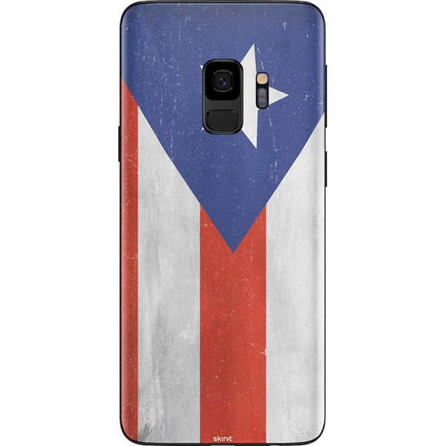 Puerto Rico Flag Distressed Galaxy S9 Skin