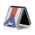 Puerto Rico Flag Distressed Galaxy Z Flip5 5G Clear Case