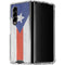 Puerto Rico Flag Distressed Galaxy Z Fold4 5G Clear Case