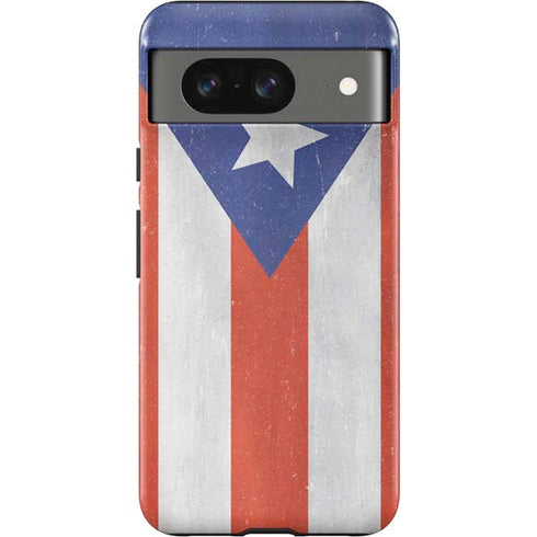 Puerto Rico Flag Distressed Google Pixel 8 Impact Case