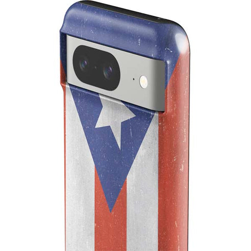 Puerto Rico Flag Distressed Google Pixel 8 Impact Case
