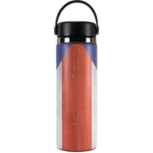 Puerto Rico Flag Distressed Hydro Flask 20oz Wide Mouth Skin