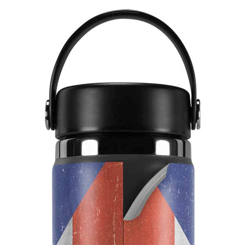 Puerto Rico Flag Distressed Hydro Flask 20oz Wide Mouth Skin