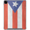 Puerto Rico Flag Distressed iPad Pro 12.9in (2020) Clear Case