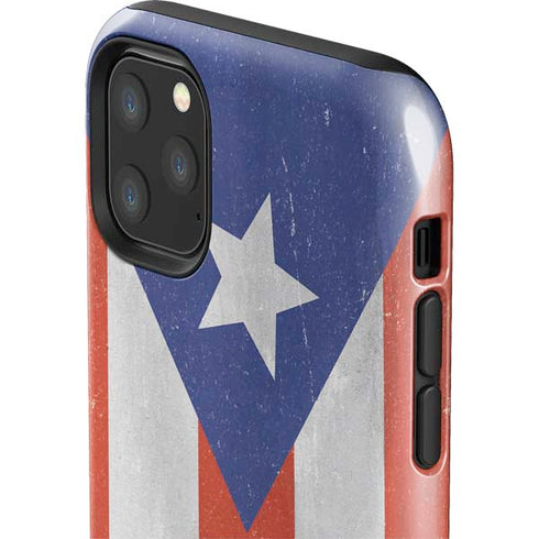 Puerto Rico Flag Distressed iPhone 11 Pro Max Impact Case