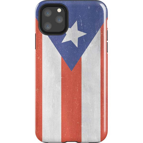 Puerto Rico Flag Distressed iPhone 11 Pro Max Impact Case