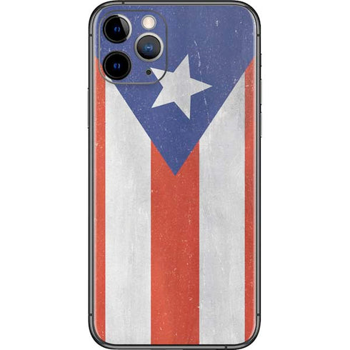 Puerto Rico Flag Distressed iPhone 11 Pro Skin