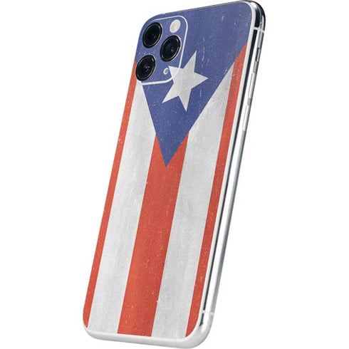 Puerto Rico Flag Distressed iPhone 11 Pro Skin