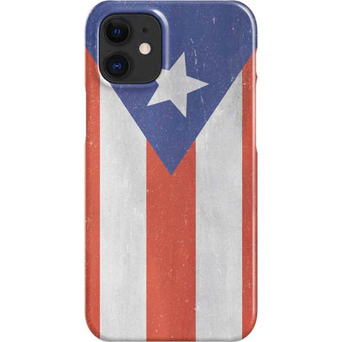 Puerto Rico Flag Distressed iPhone 12 Mini Lite Case