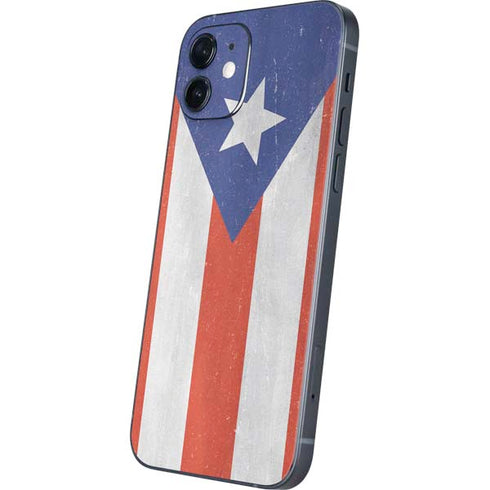 Puerto Rico Flag Distressed iPhone 12 Mini Skin