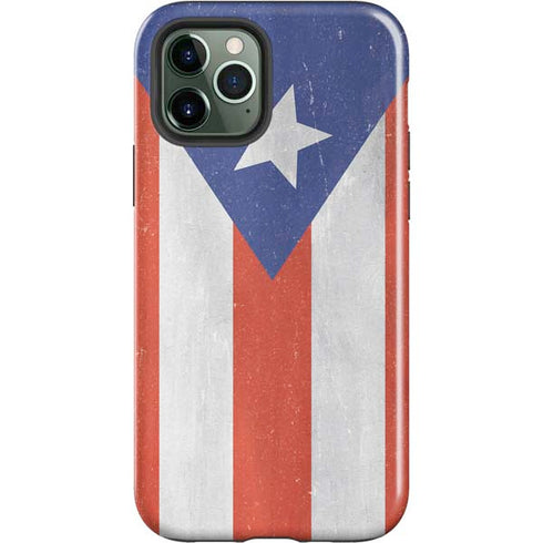 Puerto Rico Flag Distressed iPhone 12 Pro Max Impact Case