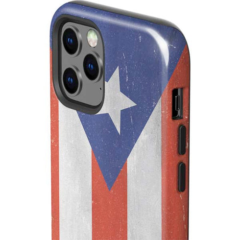 Puerto Rico Flag Distressed iPhone 12 Pro Max Impact Case