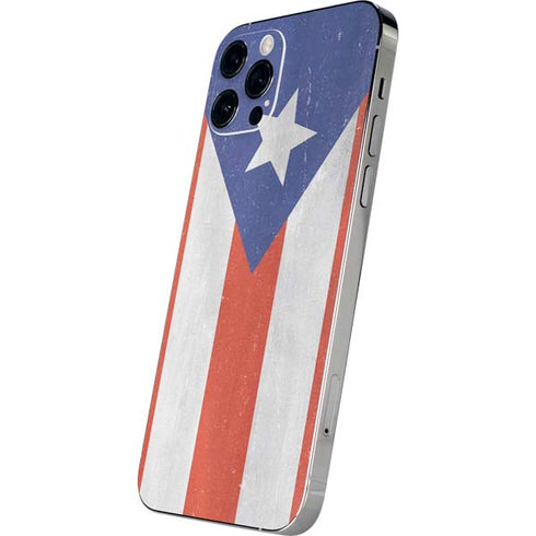 Puerto Rico Flag Distressed iPhone 12 Pro Max Skin