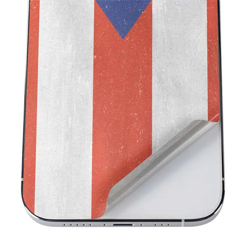 Puerto Rico Flag Distressed iPhone 12 Pro Max Skin