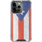 Puerto Rico Flag Distressed iPhone 14 Pro Clear Case