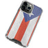 Puerto Rico Flag Distressed iPhone 14 Pro Max Clear Case