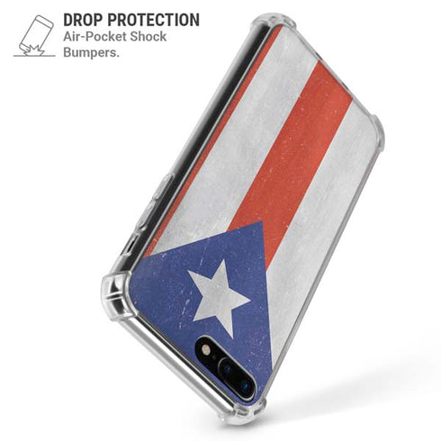Puerto Rico Flag Distressed iPhone 7/8 Plus Clear Case