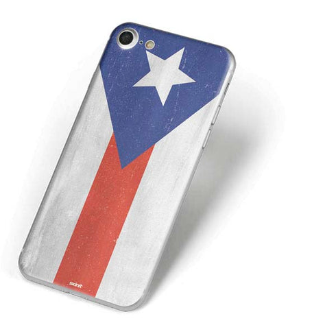 Puerto Rico Flag Distressed iPhone 7 Skin
