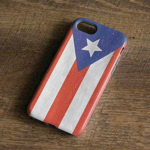 Puerto Rico Flag Distressed iPhone 8 Pro Case