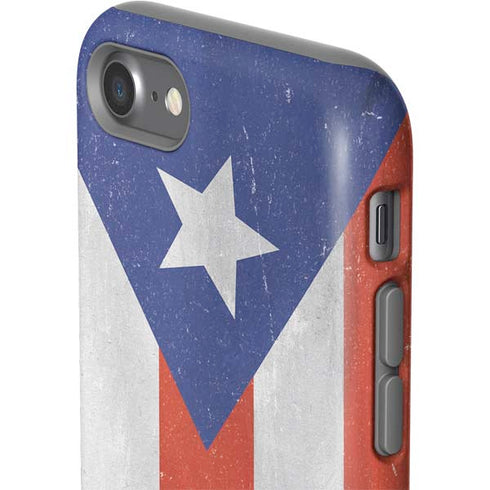 Puerto Rico Flag Distressed iPhone SE (2nd & 3rd Gen) Pro Case