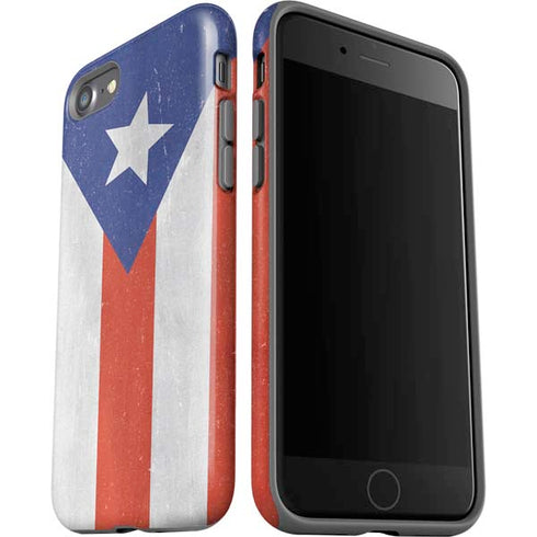 Puerto Rico Flag Distressed iPhone SE (2nd & 3rd Gen) Pro Case