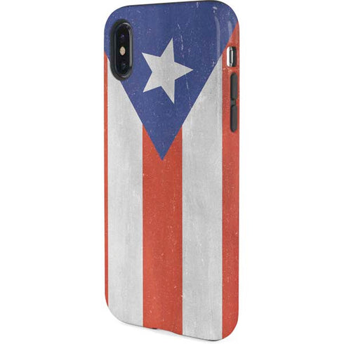 Puerto Rico Flag Distressed iPhone X Pro Case