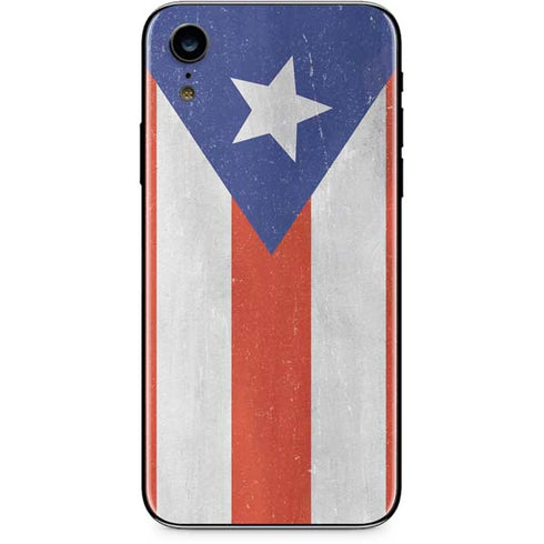 Puerto Rico Flag Distressed iPhone XR Skin