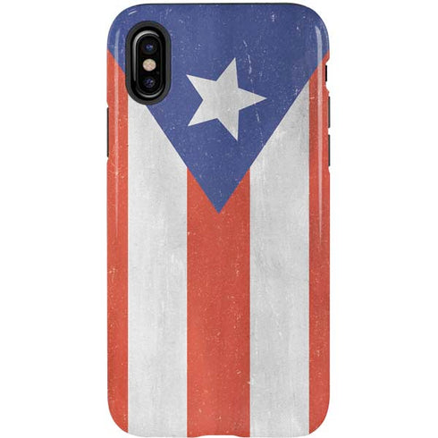 Puerto Rico Flag Distressed iPhone XS Pro Case