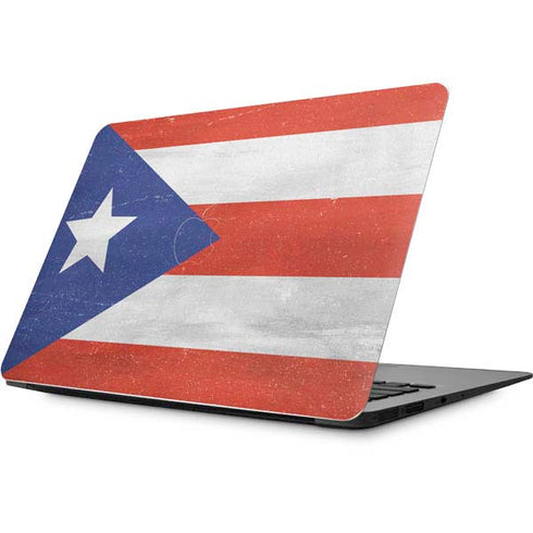 Puerto Rico Flag Distressed Apple MacBook Skin