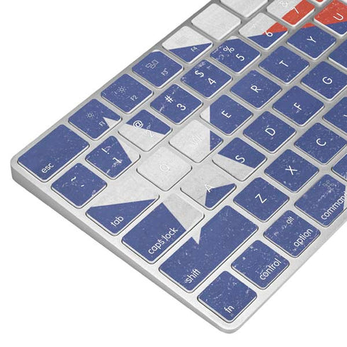 Puerto Rico Flag Distressed Magic Keyboard Skin